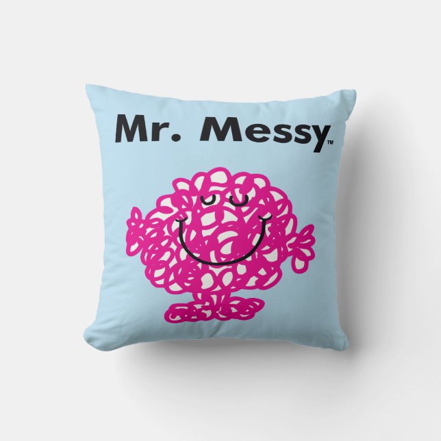 Mr. Men | Mr. Messy Is Cute, But Messy Cushion (Front)