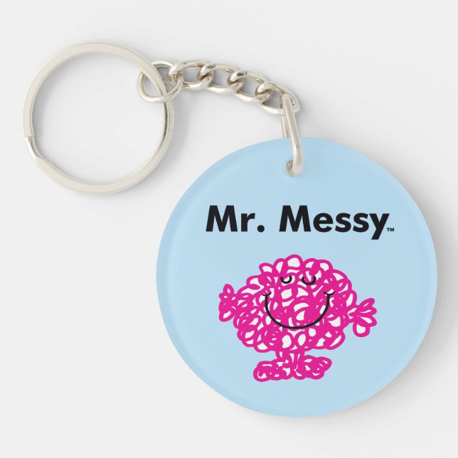 Mr. Men | Mr. Messy Is Cute, But Messy Key Ring (Front)