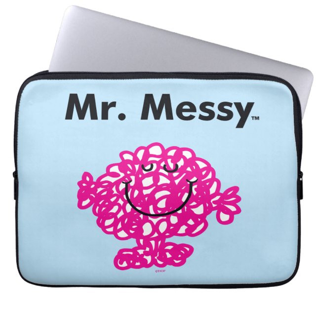Mr. Men | Mr. Messy Is Cute, But Messy Laptop Sleeve (Front)