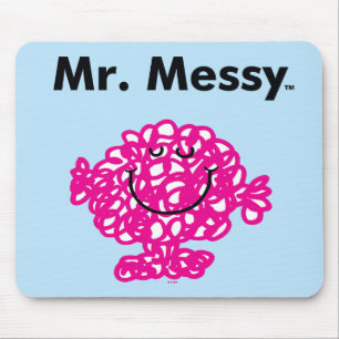 Mr. Men Mr. Messy Is Cute, But Messy Mouse Pad