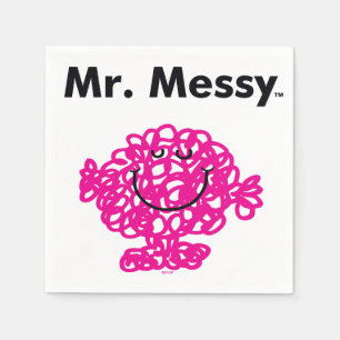 Mr. Men Mr. Messy Is Cute, But Messy Napkin