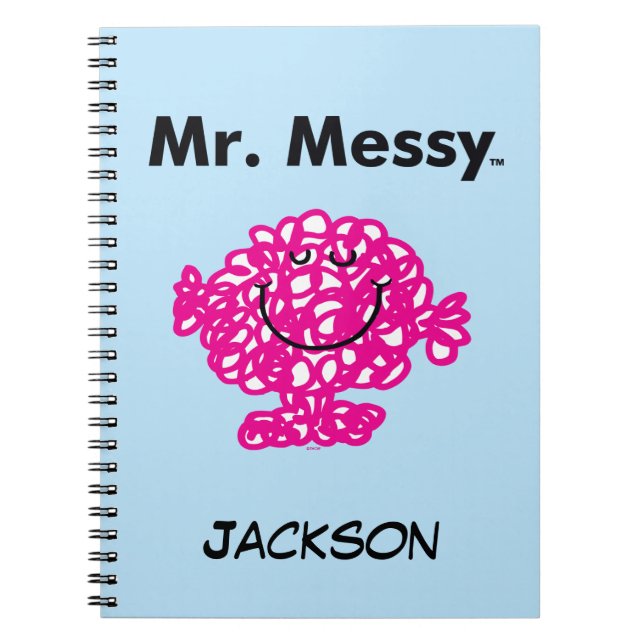 Mr. Men | Mr. Messy Is Cute, But Messy Notebook (Front)