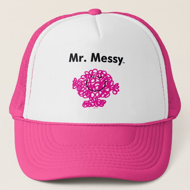 Mr. Men | Mr. Messy Is Cute, But Messy Trucker Hat (Front)