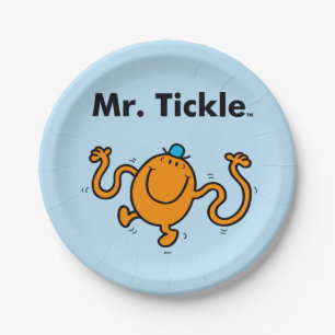 Mr. Men   Mr. Tickle Will Tickle Paper Plate