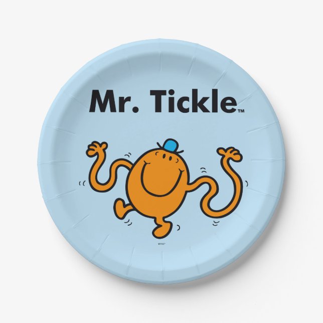 Mr. Men | Mr. Tickle Will Tickle Paper Plate (Front)