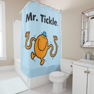 Mr. Men   Mr. Tickle Will Tickle Shower Curtain