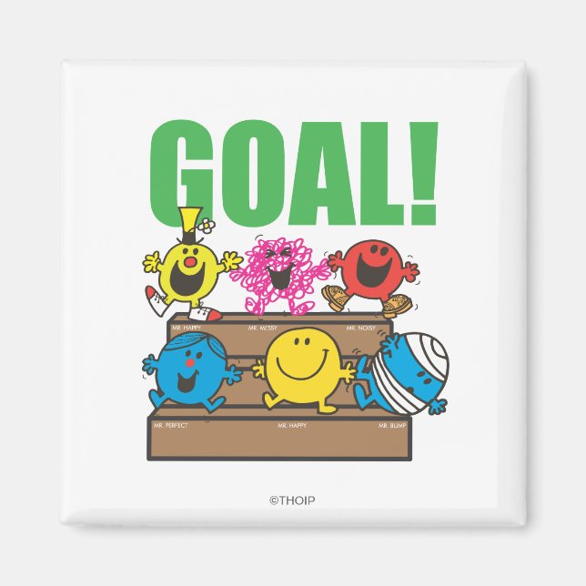 Mr. Men Soccer Fans | Goal Magnet (Front)