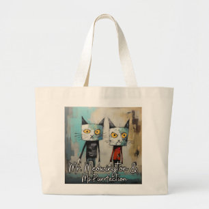 Mr. Meowington & Ms. Purrfection Large Tote Bag