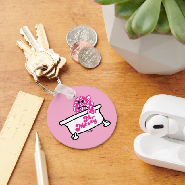 Mr. Messy | Bathtub Logo Key Ring (Desk)