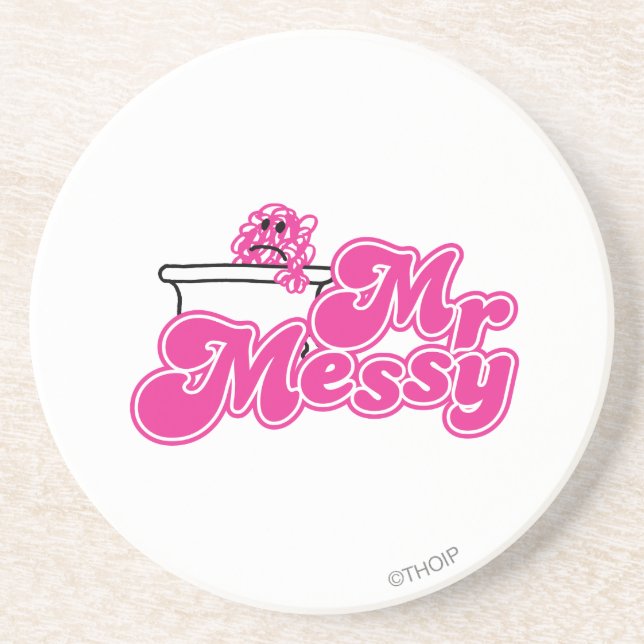 Mr. Messy | Bathtub Soaking Coaster (Front)