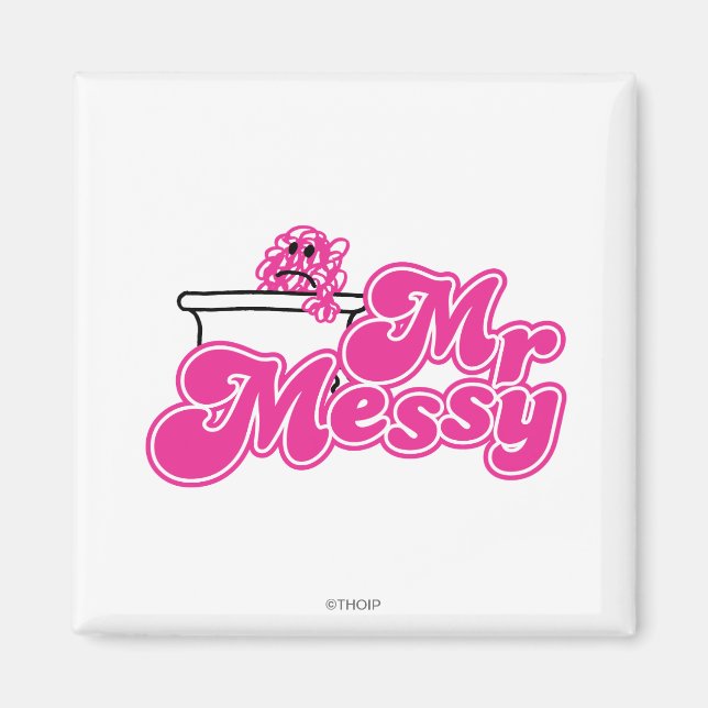 Mr. Messy | Bathtub Soaking Magnet (Front)