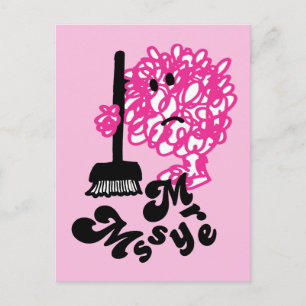 Mr. Messy   Broom & Name Postcard