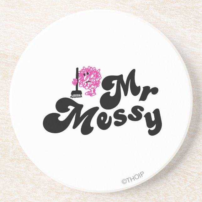 Mr. Messy | Cleaning With Broom Coaster (Front)