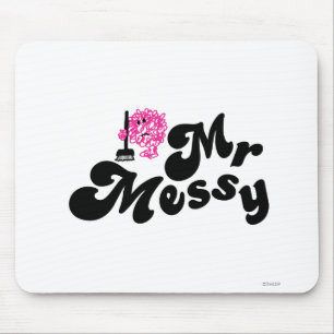 Mr. Messy   Cleaning With Broom Mouse Pad
