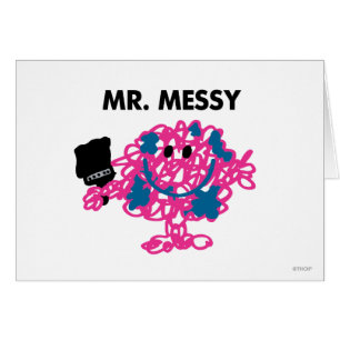 Mr. Messy Holding A Paintbrush