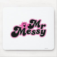 Mr. Messy | Large Black & Pink Letters