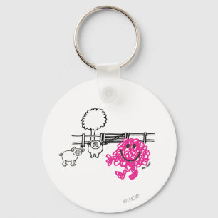 Mr. Messy & Two Pigs Key Ring