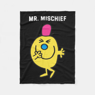 Mr Mischief Design Fleece Blanket