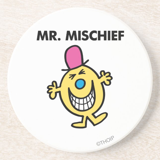 Mr. Mischief | Smiling Gleefully Coaster (Front)