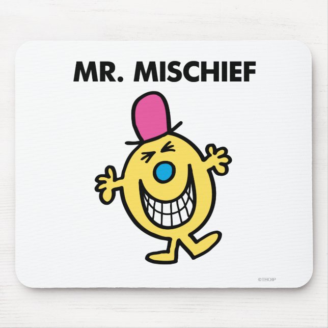 Mr. Mischief | Smiling Gleefully Mouse Pad (Front)