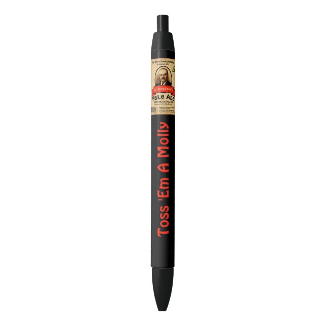 Mr. Molotov's Pale Ale Black Ink Pen (Front Vertical)