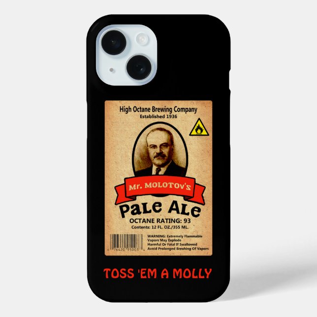 Mr. Molotov's Pale Ale Label Case-Mate iPhone Case (Back)