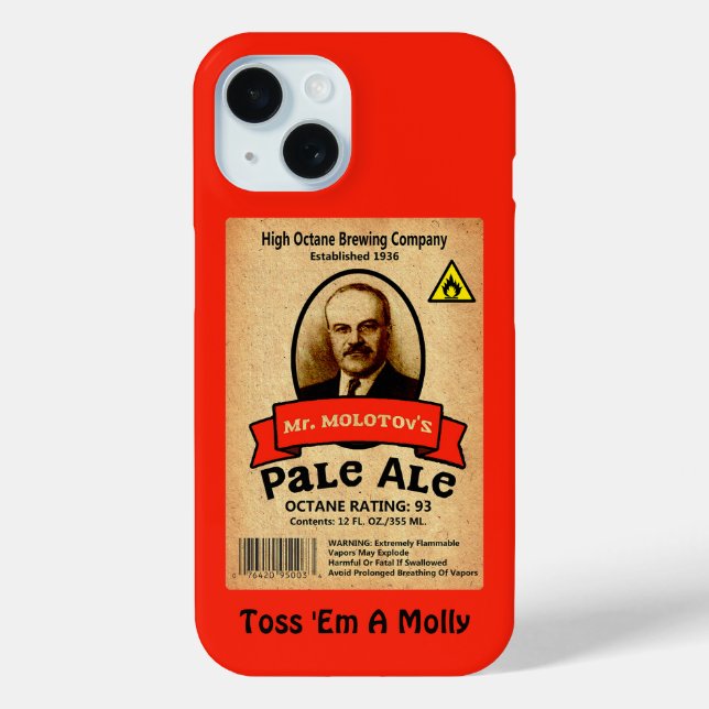 Mr. Molotov's Pale Ale Label Case-Mate iPhone Case (Back)