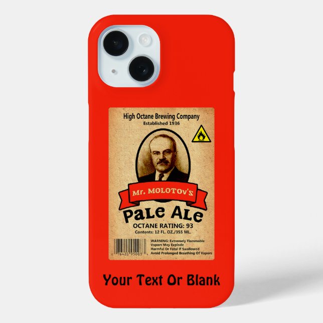 Mr. Molotov's Pale Ale Label Case-Mate iPhone Case (Back)