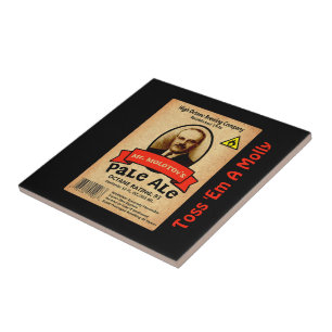 Mr. Molotov's Pale Ale Label Ceramic Tile