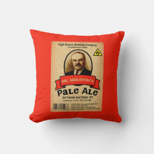 Mr. Molotov's Pale Ale Label Cushion
