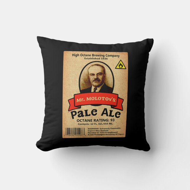 Mr. Molotov's Pale Ale Label Cushion (Front)