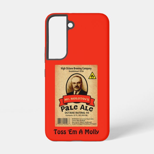 Mr. Molotov's Pale Ale Label Samsung Galaxy S22 Case (Back)