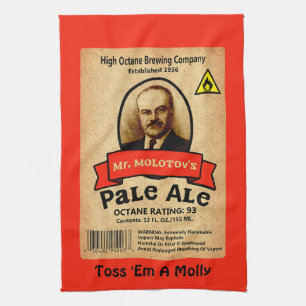 Mr. Molotov's Pale Ale Label Tea Towel