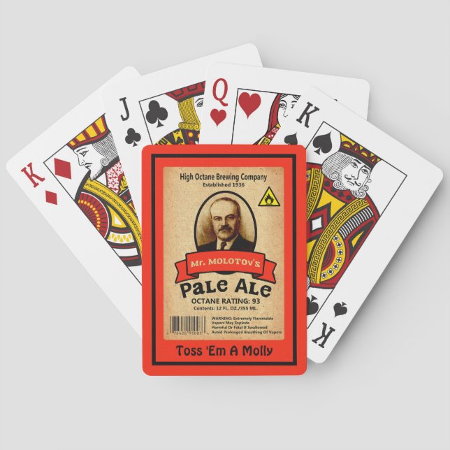 Mr. Molotov's Pale Ale Playing Cards (Back)