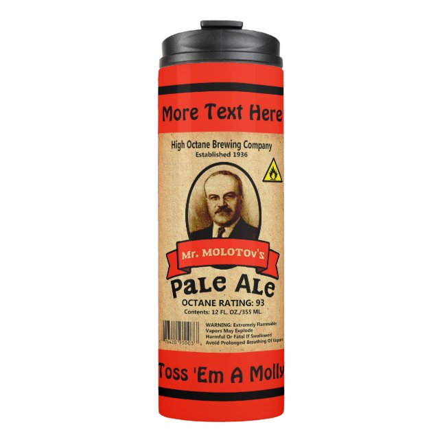 Mr. Molotov's Pale Ale Thermal Tumbler (Front)