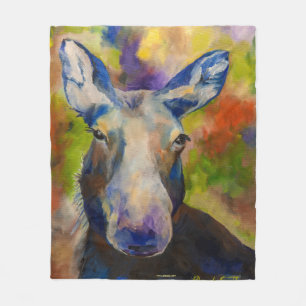 Mr. Moosey Moose Alaskan Fleece Blanket