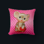 Mr. Mouse Cushion<br><div class="desc">This sweet vintage mouse figurine will steal your heart.</div>