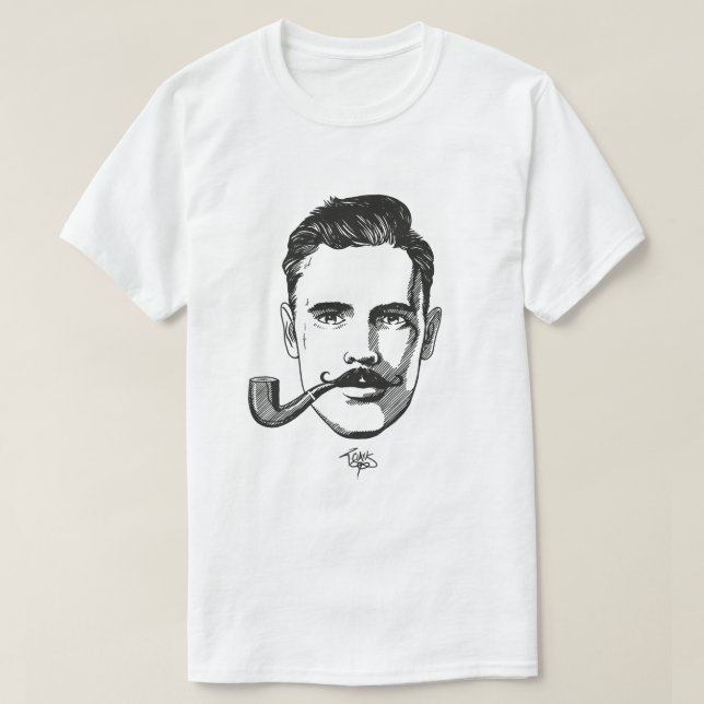 Mr. Moustache (for man) T-Shirt (Design Front)
