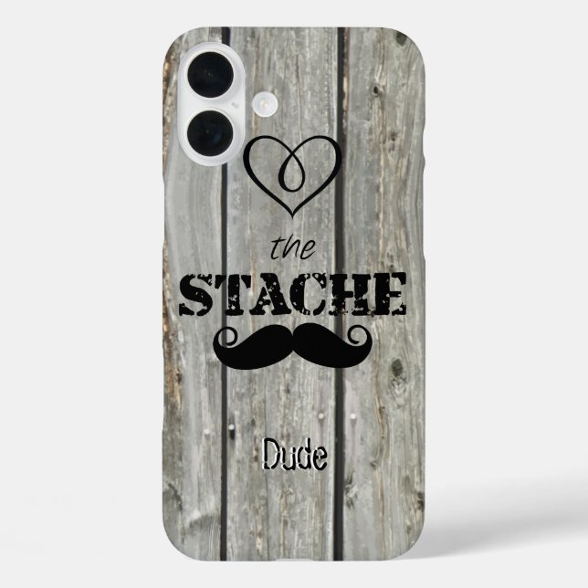 Mr. Moustache Hipster Pattern Case-Mate iPhone Case (Back)