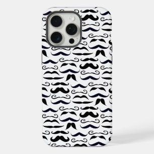 Mr. Moustache Hipster Pattern iPhone Case