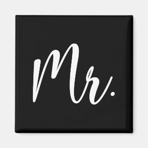 Mr Mr and Mrs Married Wedding Matching Husband Magnet