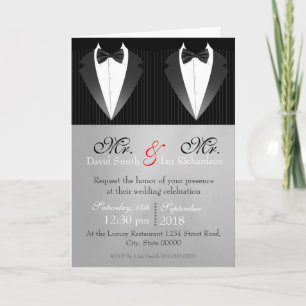 Mr. & Mr. Bow Invitation