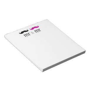 Mr. & Mr. Moustache Notepad