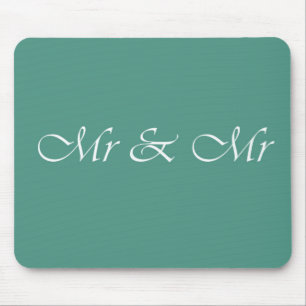 Mr & Mr Typography Mouse Pad