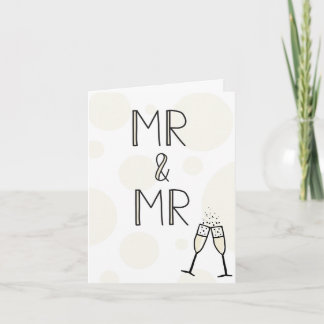 Mr & Mr Wedding Card
