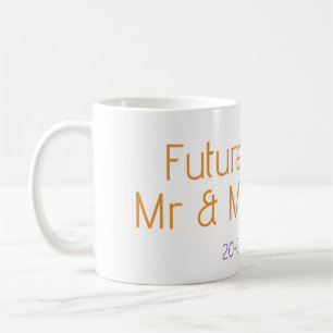 Mr & Mrs add family name date year wedding favour Coffee Mug