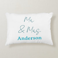 Mr & Mrs add family name date year wedding favour