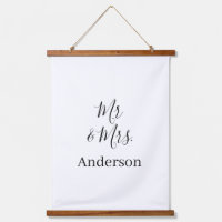 Mr & Mrs add family name date year wedding favour