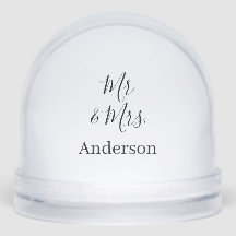 Mr & Mrs add family name date year wedding favour 