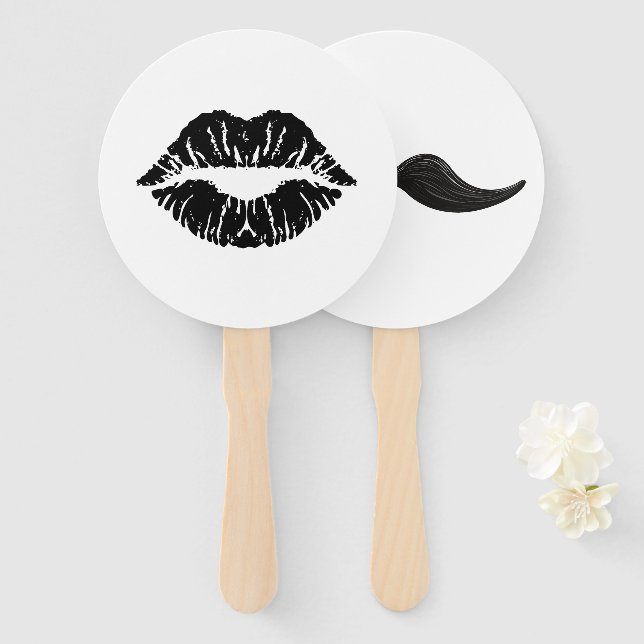Mr Mrs Bride or Groom Wedding Game Hand Fan (Front and Back)